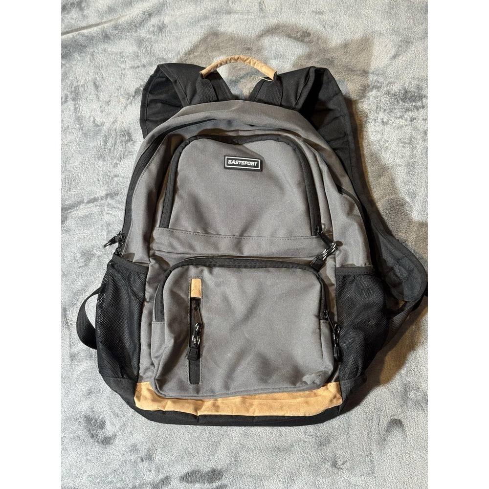 Eastsport Gray 18" Backpack Soft Case Mesh Water Bottle Pockets School